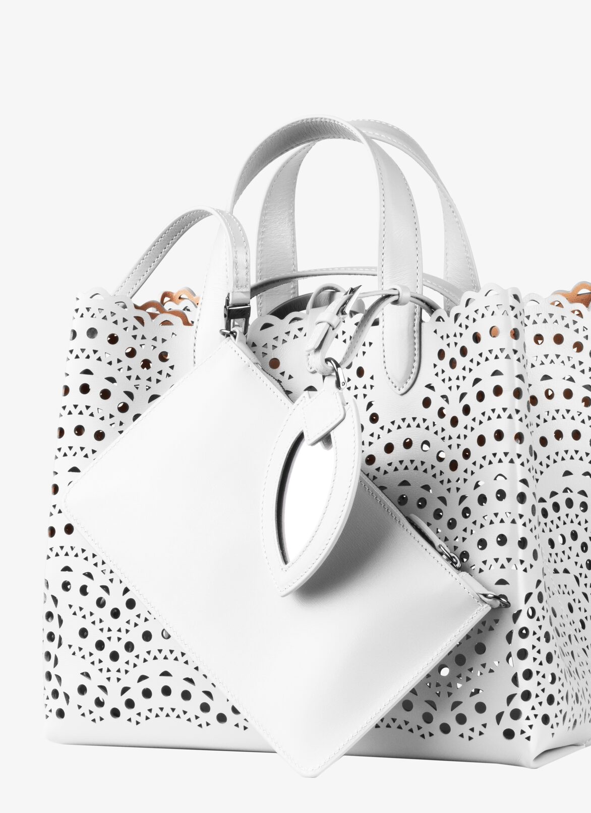 Frida 24 Tote Bag ALAÏA WHITE FRIDA 24 TOTE BAG